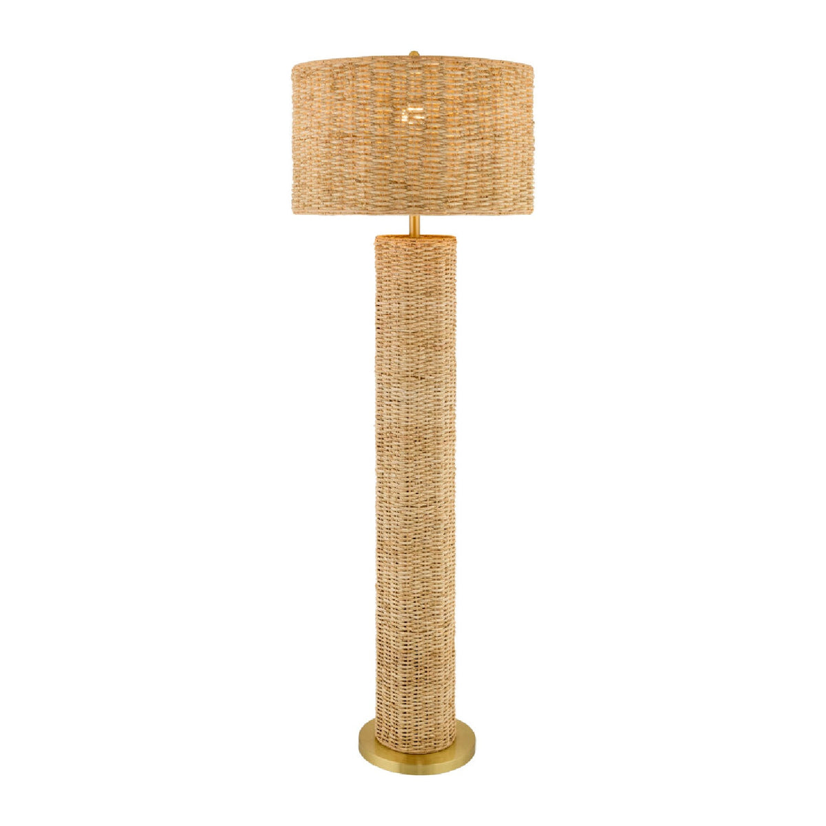 Modern European furniture - Woven Rattan Accent Floor Lamp - www.oroa.com
