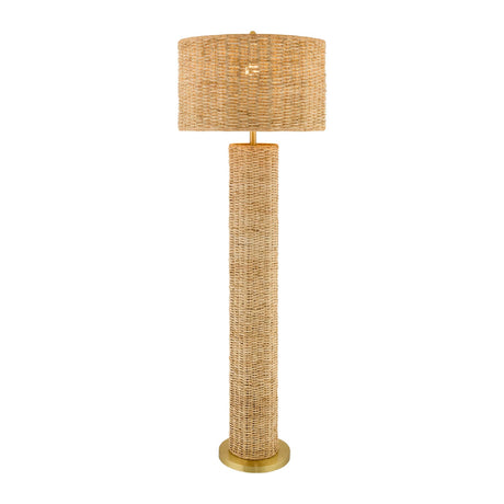 Modern European furniture - Woven Rattan Accent Floor Lamp - www.oroa.com
