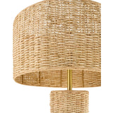 Modern European furniture - Woven Rattan Accent Floor Lamp - www.oroa.com