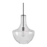 Modern European furniture - Clear Glass Silver Pendant Light - www.oroa.com