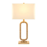 Modern European furniture - Natural Hemp Wrapped Table Lamp - www.oroa.com