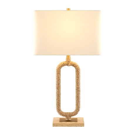 Modern European furniture - Natural Hemp Wrapped Table Lamp - www.oroa.com