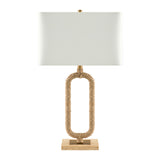 Modern European furniture - Natural Hemp Wrapped Table Lamp - www.oroa.com