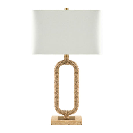 Modern European furniture - Natural Hemp Wrapped Table Lamp - www.oroa.com