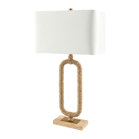 Modern European furniture - Natural Hemp Wrapped Table Lamp - www.oroa.com