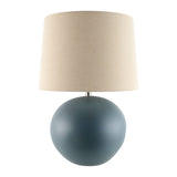 Modern European furniture - Glazed Ceramic Linen Table Lamp - www.oroa.com