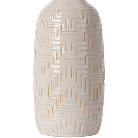 Modern European furniture - Glazed White Ceramic Table Lamp - www.oroa.com