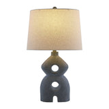 Modern European furniture - Black Sculptured Base Table Lamp - www.oroa.com
