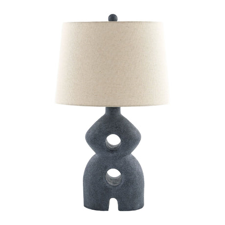 Modern European furniture - Black Sculptured Base Table Lamp - www.oroa.com