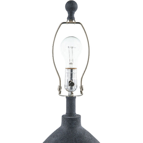 Modern European furniture - Black Sculptured Base Table Lamp - www.oroa.com