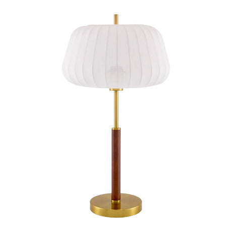 Modern European furniture - White Cotton Accent Table Lamp - www.oroa.com