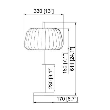Modern European furniture - White Cotton Accent Table Lamp - www.oroa.com