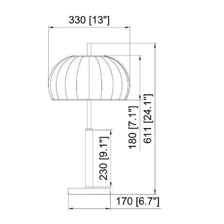 Modern European furniture - White Cotton Accent Table Lamp - www.oroa.com