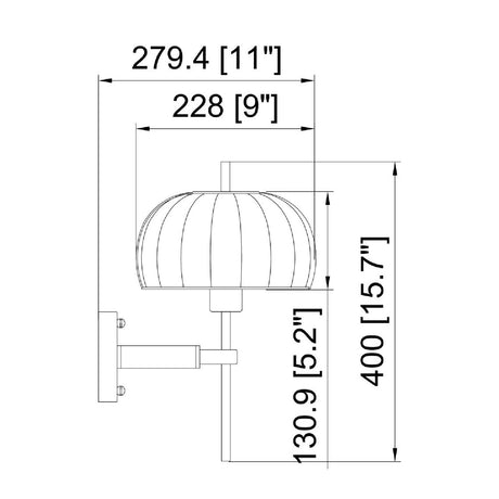 Modern European furniture - White Cotton Accent Wall Lamp - www.oroa.com