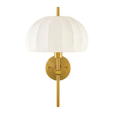 Modern European furniture - White Cotton Accent Wall Lamp - www.oroa.com