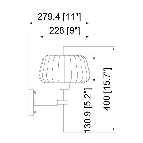 Modern European furniture - White Cotton Accent Wall Lamp - www.oroa.com