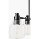 Modern European furniture - 4-Light Glass Linear Chandelier - www.oroa.com