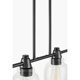Modern European furniture - 4-Light Glass Linear Chandelier - www.oroa.com