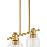 Modern European furniture - 4-Light Glass Linear Chandelier - www.oroa.com