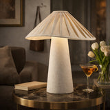 Modern European furniture - White Minimalist Accent Table Lamp - www.oroa.com