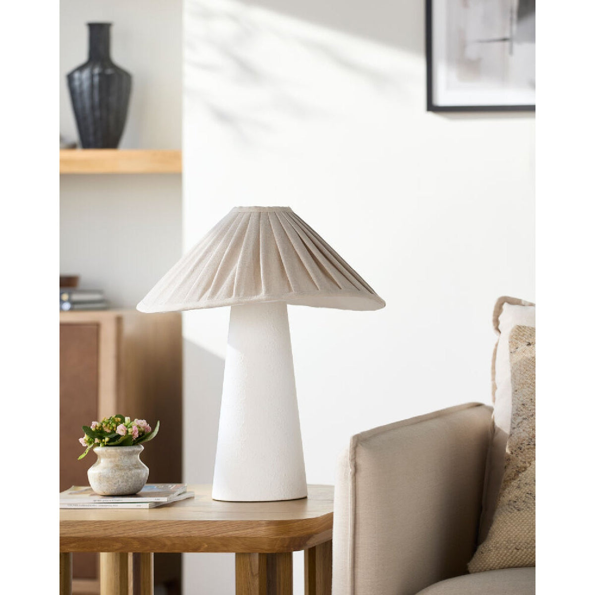 Modern European furniture - White Minimalist Accent Table Lamp - www.oroa.com