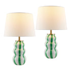 Modern European furniture - Wavy Stripes Ceramic Table Lamps (2) - www.oroa.com