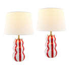 Modern European furniture - Wavy Stripes Ceramic Table Lamps (2) - www.oroa.com