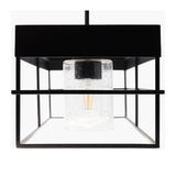 Modern European furniture - Black Framed 4-Light Linear Chandelier - www.oroa.com