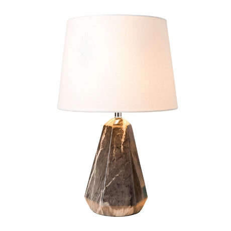 Modern European furniture - Marbled Black Accent Table Lamp - www.oroa.com