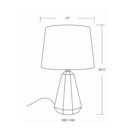 Modern European furniture - Marbled Black Accent Table Lamp - www.oroa.com
