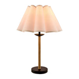 Modern European furniture - Pleated Cream Linen Table Lamp - www.oroa.com