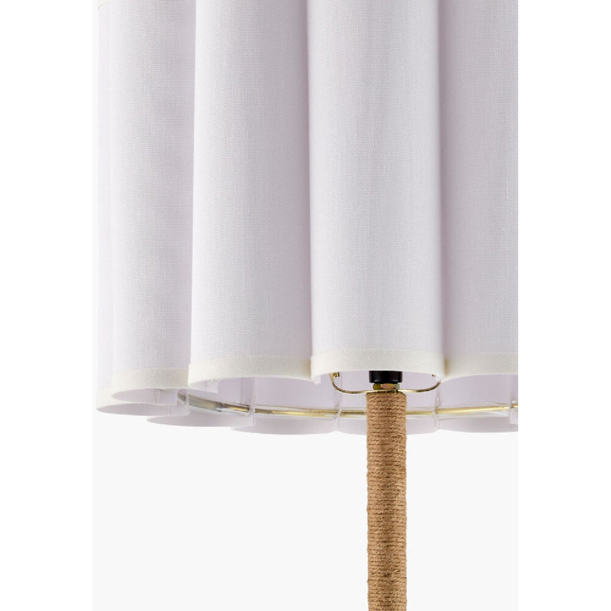 Modern European furniture - Cream Linen Pleated Table Lamp - www.oroa.com