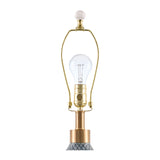 Modern European furniture - Carved Ceramic Linen Table Lamp - www.oroa.com