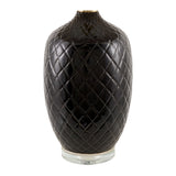 Modern European furniture - Carved Ceramic Linen Table Lamp - www.oroa.com