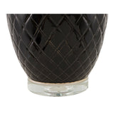 Modern European furniture - Carved Ceramic Linen Table Lamp - www.oroa.com