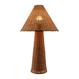 Modern European furniture - Empire Brown Rattan Table Lamp - www.oroa.com