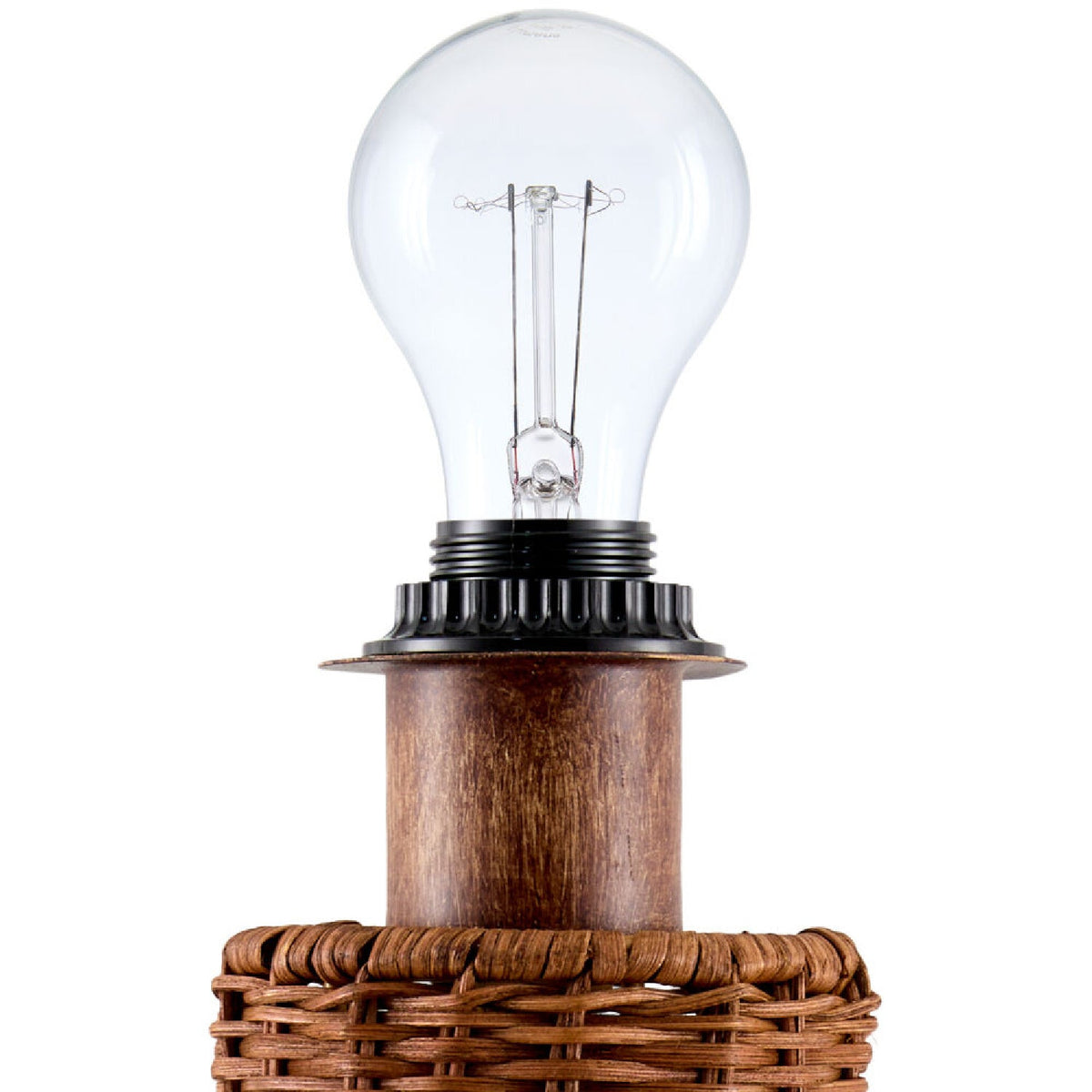 Modern European furniture - Empire Brown Rattan Table Lamp - www.oroa.com