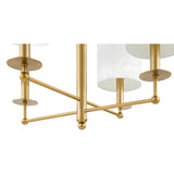 Modern European furniture - White Linen Shades Chandelier - www.oroa.com