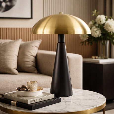 Modern European furniture - Gold Dome Accent Table Lamp - www.oroa.com