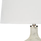 Modern European furniture - Marbled White Glass Table Lamp - www.oroa.com