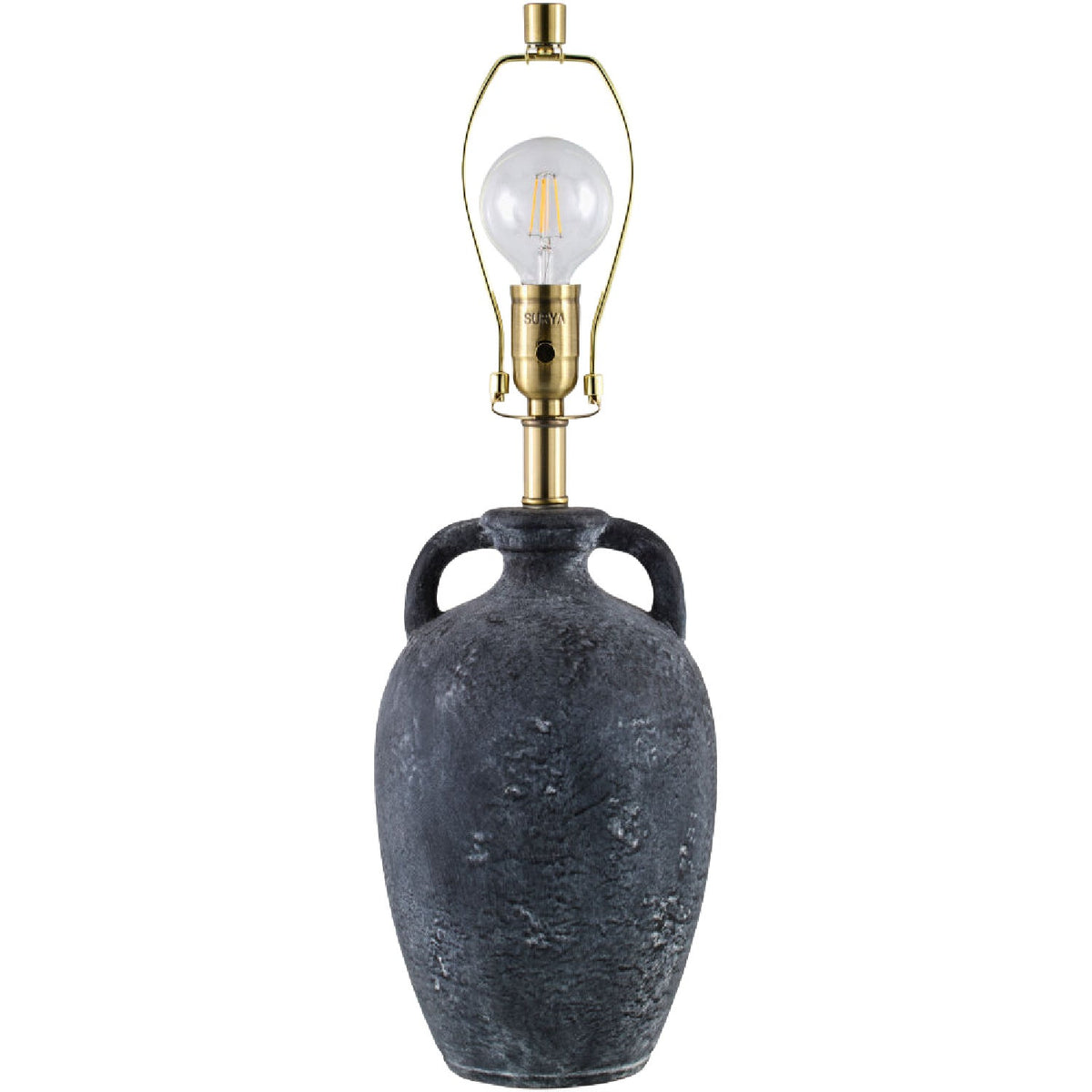 Modern European furniture - Black Ceramic Linen Table Lamp - www.oroa.com