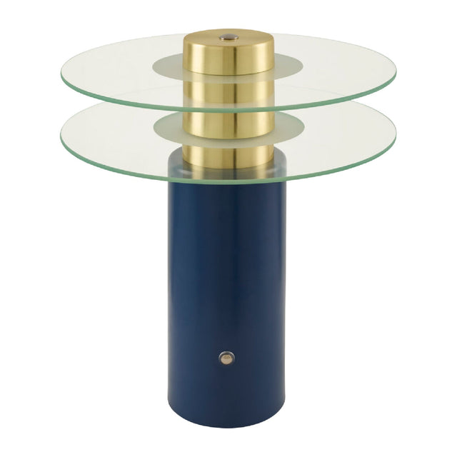 Modern European furniture - Clear Glass Discs Table Lamp - www.oroa.com