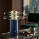 Modern European furniture - Clear Glass Discs Table Lamp - www.oroa.com