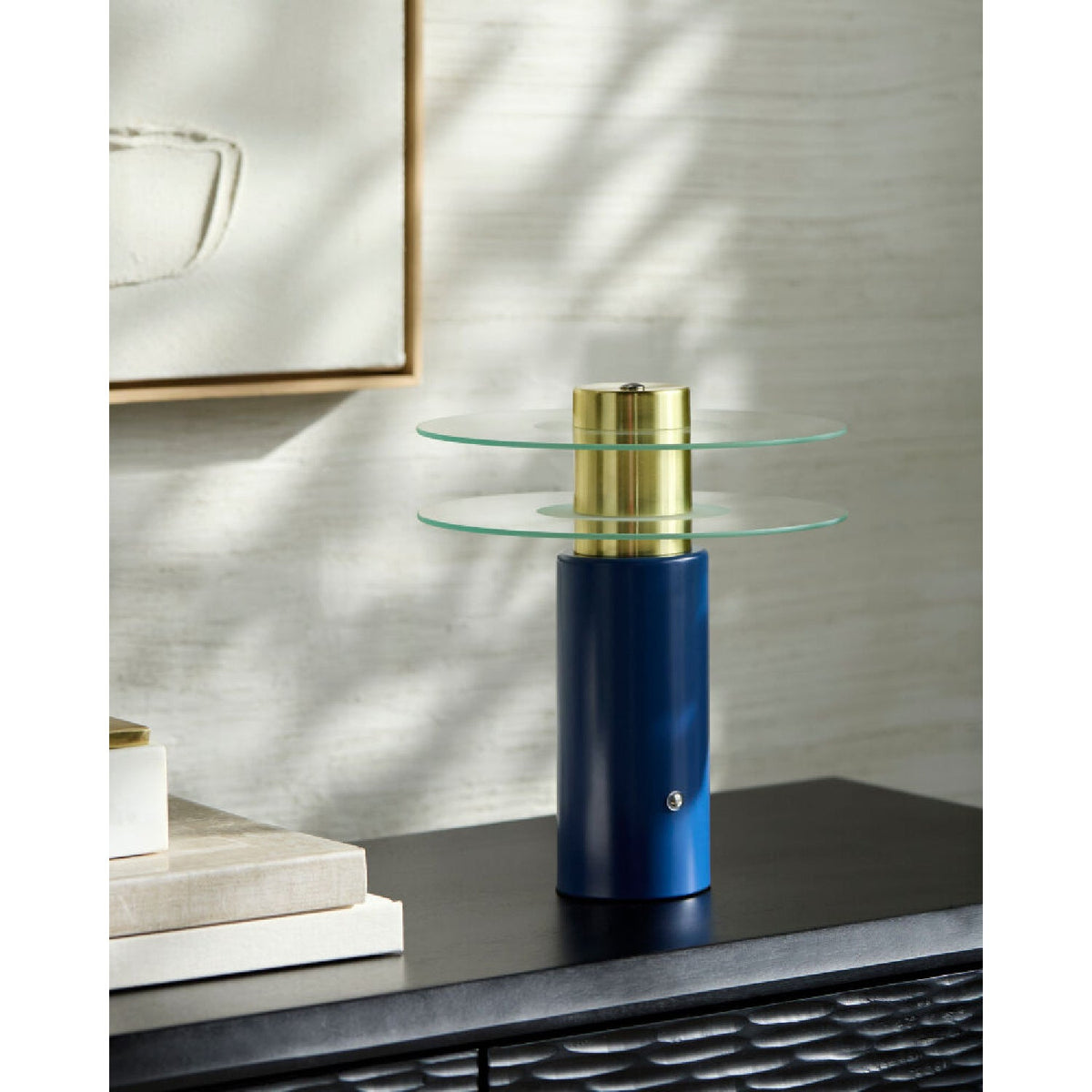 Modern European furniture - Clear Glass Discs Table Lamp - www.oroa.com