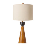 Modern European furniture - Beige Drum Linen Table Lamp - www.oroa.com