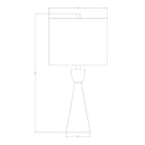 Modern European furniture - Beige Drum Linen Table Lamp - www.oroa.com