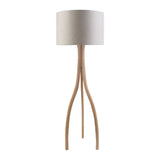 Modern European furniture - Wood Veneer Tripod Floor Lamp - www.oroa.com