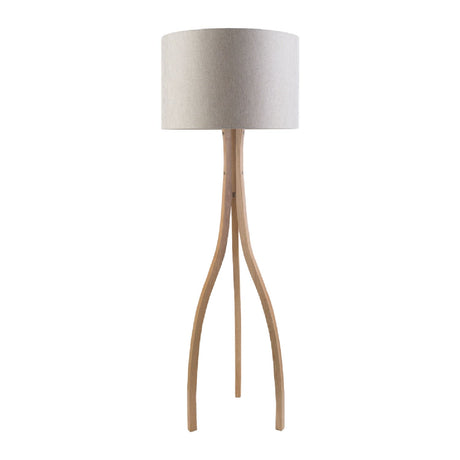 Modern European furniture - Wood Veneer Tripod Floor Lamp - www.oroa.com