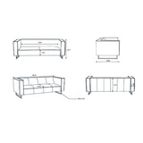 Modern furniture - Modern Upholstered Sofa - www.oroa.com