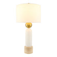 Modern European furniture - White Stone Modern Table Lamp - www.oroa.com